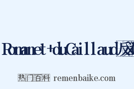 Romanet+duCaillaud反义词是什么意思的图片